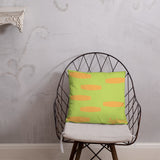 Syloni Exclusive High Quality Pillow (Lime and Peach)