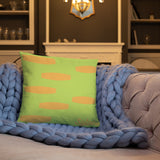 Syloni Exclusive High Quality Pillow (Lime and Peach)