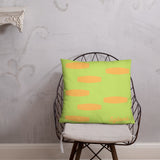 Syloni Exclusive High Quality Pillow (Lime and Peach)