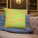Syloni Exclusive High Quality Pillow (Lime and Peach)