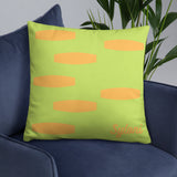 Syloni Exclusive High Quality Pillow (Lime and Peach)