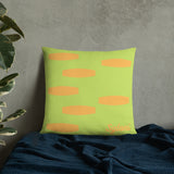 Syloni Exclusive High Quality Pillow (Lime and Peach)