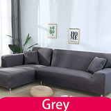 Solid Color Elastic Sofa Cover 3 Seater