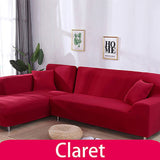 Solid Color Elastic Sofa Cover 1 seater