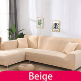 Solid Color Elastic Sofa Cover 1 seater