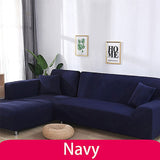 Solid Color Elastic Sofa Cover 1 seater