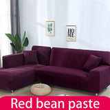 Solid Color Elastic Sofa Cover 1 seater